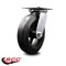 Service Caster 8 Inch Heavy Duty Top Plate Rubber on Steel Swivel Caster with Roller Bearing SCC-35S820-RSR - alternate 4